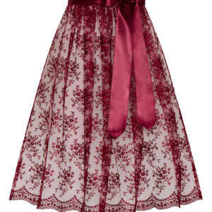 Dirndlschürze Spitze midi 70 cm dunkelrot 014365 ~ L