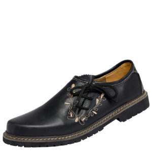 Haferlschuh schwarz mit Stickerei Garmisch 014038 ~ 40
