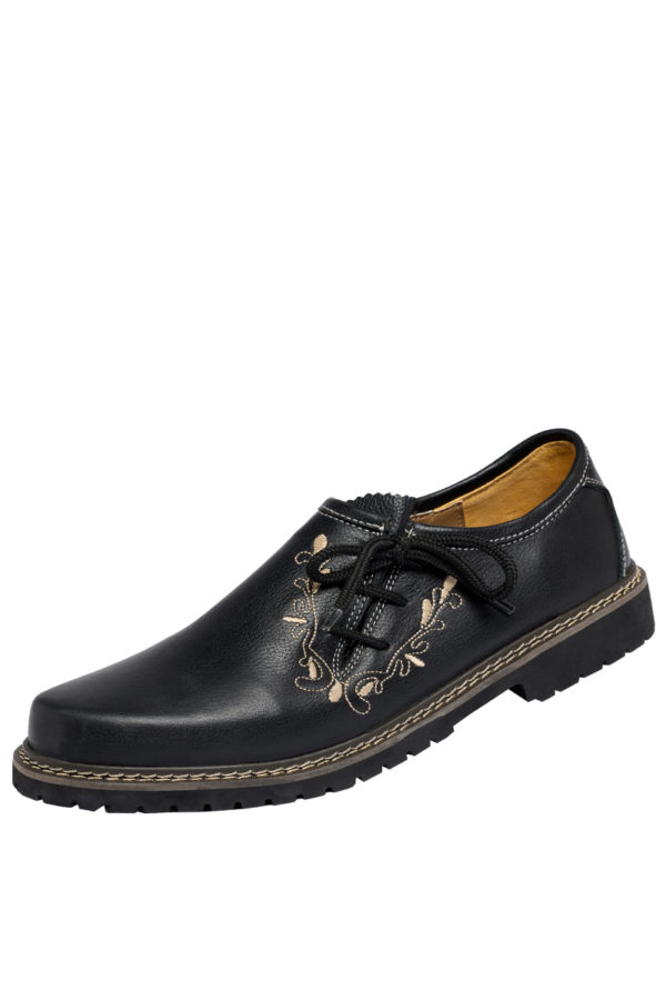 Haferlschuh schwarz mit Stickerei Garmisch 014038 ~ 40