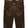 Kinder Lederhose kurz dunkelbraun 140934 ~ 104