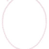 Kinder Perlencollier mit Strass-Herz 003975 ~ rosa