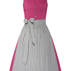 Midi Dirndl 65 cm beere grau Matilda 007858 ~ 32