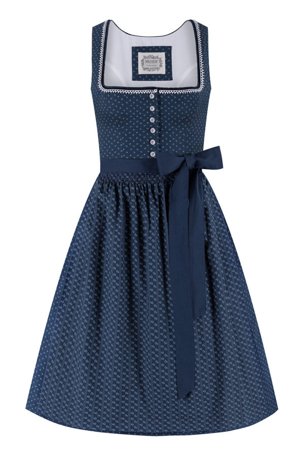 Midi Dirndl 65 cm Anni 011889 blau ~ 44