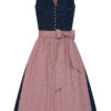 Midi Dirndl 65 cm dunkelblau rosenholz Valentina 014426 ~ 30
