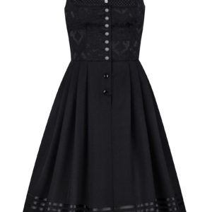 Midi Dirndl 65 cm Gastro schwarz Britta 010941 ~ 36