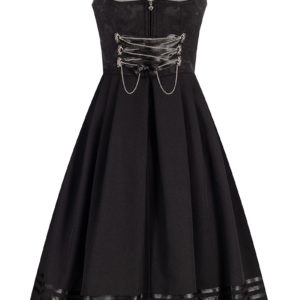 Midi Dirndl 65 cm Gastro schwarz Britta 010942 ~ 36