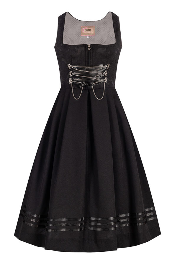 Midi Dirndl 65 cm Gastro schwarz Britta 010942 ~ 36