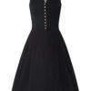 Midi Dirndl 65 cm Gastro schwarz Viona 006944 ~ 32