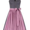 Midi Dirndl 65 cm grau altrosa Stretch Paula 010381 ~ 32