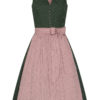 Midi Dirndl 65 cm grün altrosa Valentina 014425 ~ 30