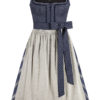 Midi Dirndl 70 cm blau champagner Magdalena 016006 ~ 32