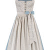 Midi Dirndl 70 cm natur blaugrau Melanie 015869 ~ 32