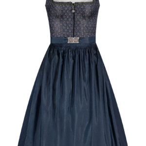 Midi Dirndl 70 cm dunkelblau gemustert Britta 010939 ~ 40