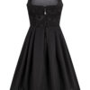 Midi Dirndl 70 cm Gastro schwarz Nicole 130915 ~ 34