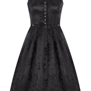 Midi Dirndl 70 cm Gastro schwarz Sabrina 013963 ~ 34