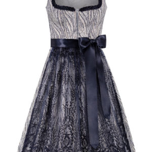 Midi Dirndl 70 cm grau metallic blau Joline 015942 ~ 32