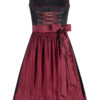 Midi Dirndl 70 cm schwarz dunkelrot Klara 016556 ~ 34