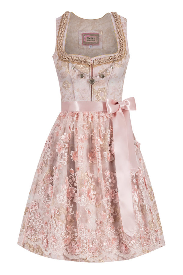 Mini Dirndl 60 cm altrosa Isabelle 015709 ~ 30