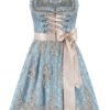 Mini Dirndl 60 cm hellblau taupe Tamina 013941 ~ 30