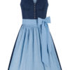 Mini Dirndl 60 cm dunkelblau hellblau Valentina 014423 ~ 30