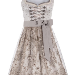 Mini Dirndl 60 cm silber taupe Claudine 010227 ~ 32