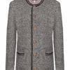 Trachten Strickjacke hellbraun meliert Zugspitz 005407 ~ 44