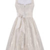Hochzeitsdirndl midi 65 cm creme Charlotte 001632 ~ 34