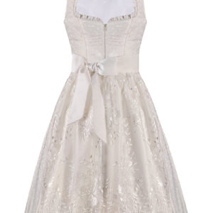 Hochzeitsdirndl midi 65 cm creme Charlotte 001632 ~ 34