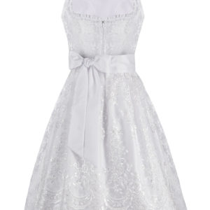 Hochzeitsdirndl midi 70cm weiß Clara 001635 ~ 32