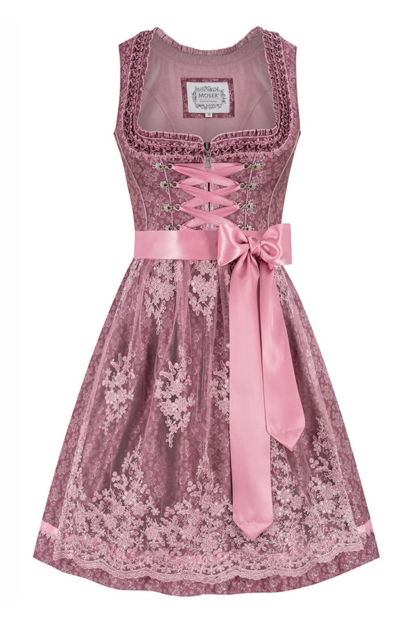 Mini Dirndl 60 cm beere geblümt Tamina 013940 ~ 32