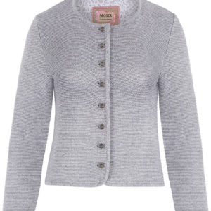 Trachten Strickjacke hellgrau Franziska 014422 ~ 30