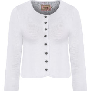 Trachten Strickjacke weiß Franziska 014412 ~ 30