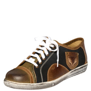 Trachtensneaker braun schwarz Mondsee 012493 ~ 45