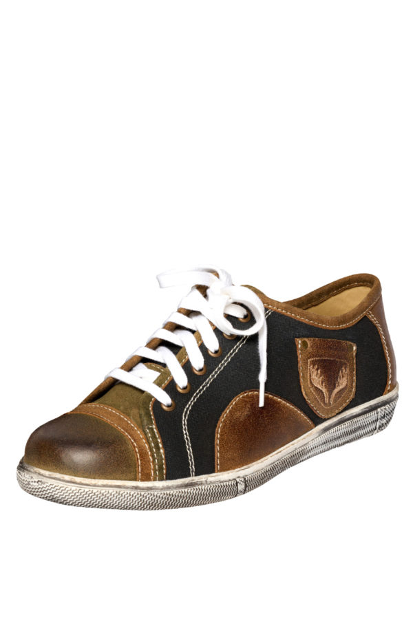 Trachtensneaker braun schwarz Mondsee 012493 ~ 45