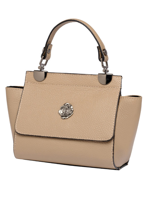 Trachtentasche taupe Retro Nappaleder 014985 ~ taupe