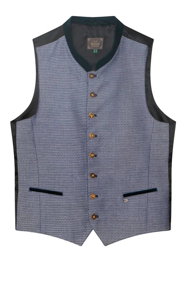 Trachtenweste grau blau Marcel 010859 ~ 102