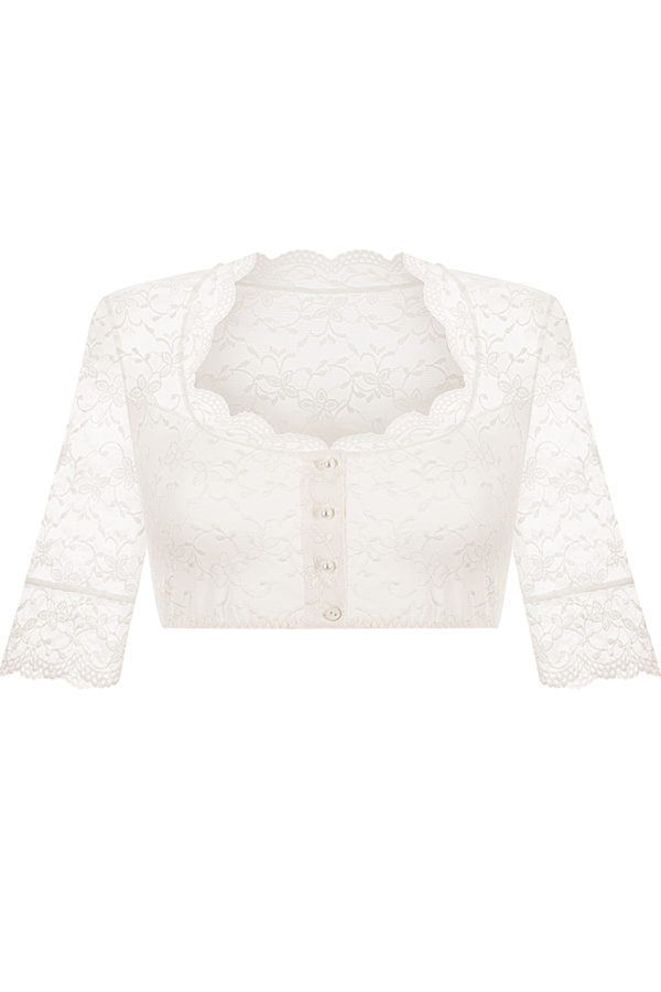 Dirndlbluse creme Stretch Kathi 012898 ~ 32