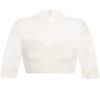 Dirndlbluse Spitze creme Stretch Aileen 012891 ~ 32