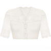 Dirndlbluse Spitze creme Stretch Blütenpracht 010654 ~ 32