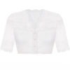 Dirndlbluse Spitze weiß Stretch Blütenpracht 010653 ~ 43
