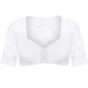 Dirndlbluse Spitze weiß Stretch Verena 012892 ~ 32