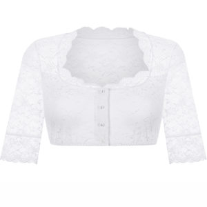 Dirndlbluse weiß Stretch Kathi 012897 ~ 32