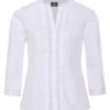 Trachtenbluse weiß mit Spitze 006141 ~ 32