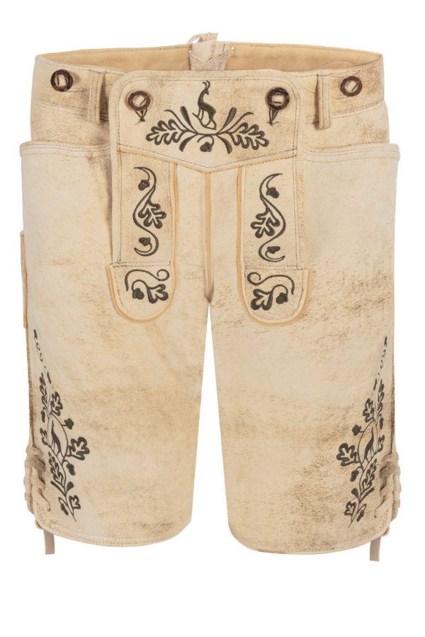 Lederhose kurz sumatra oliv Ludwig 015803 ~ 46