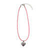 Kinder Collier mit Herzanhänger 000159 ~ pink