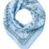 Trachtentuch 51x51 verschiedenfarbig mit Blumenmuster 100355 ~ hellblau
