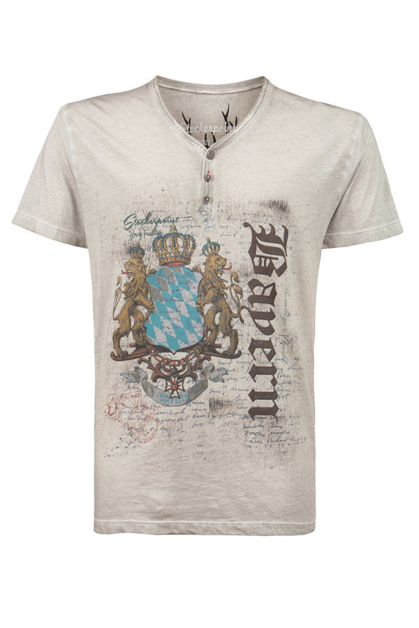 Trachtenshirt hellgrau Luggi 011095 ~ S
