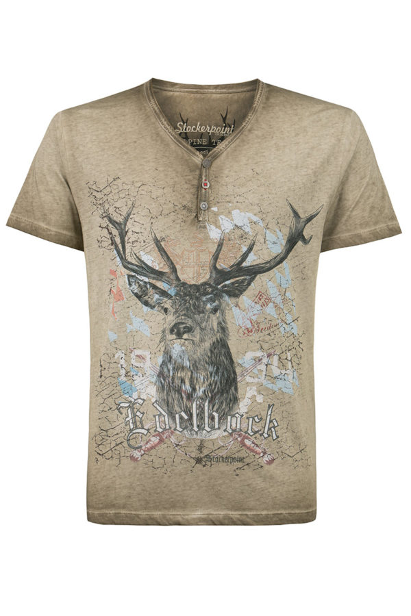 Trachtenshirt sand Günther 011088 ~ S