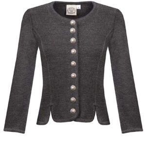 Trachten Strickjacke anthrazit Johanna 132444 ~ 46