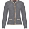 Trachten Strickjacke grau-natur Dani 002330 ~ 32